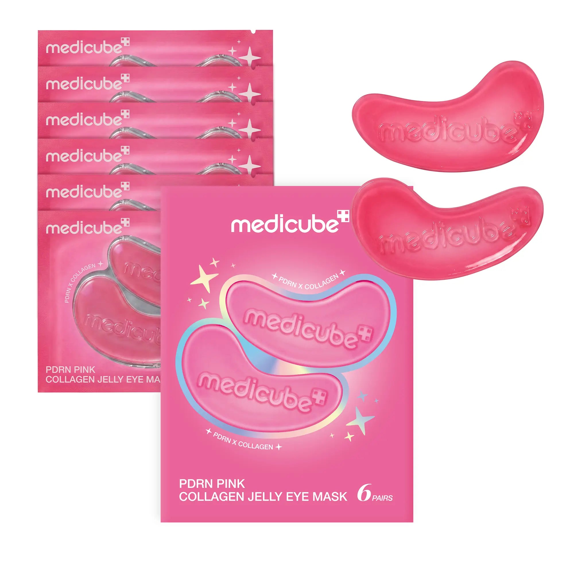 [NEW] [Medicube] PDRN Pink Collagen Jelly Eye Mask | Hydrogel Eye Patches with PDRN, Collagen, NAD | Refreshing for Puffy, Tired Eyes | Firming for Look of Wrinkles, Fine Lines | Korean Skincare (6/28/50 Pairs)