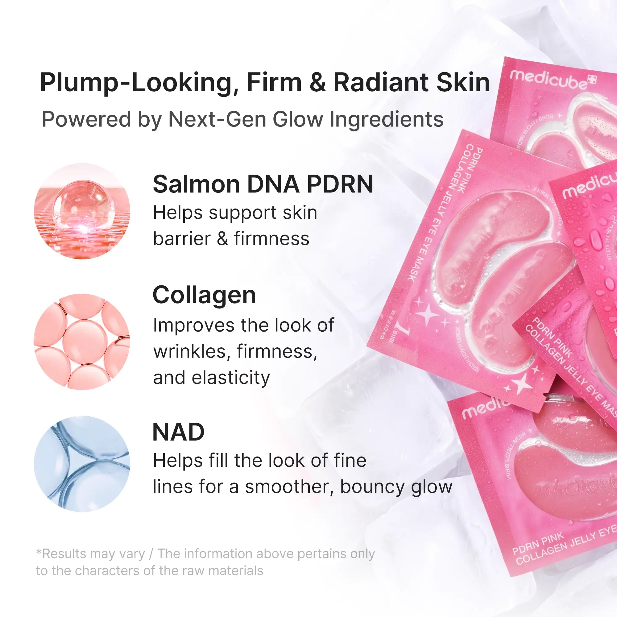 [NEW] [Medicube] PDRN Pink Collagen Jelly Eye Mask | Hydrogel Eye Patches with PDRN, Collagen, NAD | Refreshing for Puffy, Tired Eyes | Firming for Look of Wrinkles, Fine Lines | Korean Skincare (6/28/50 Pairs)