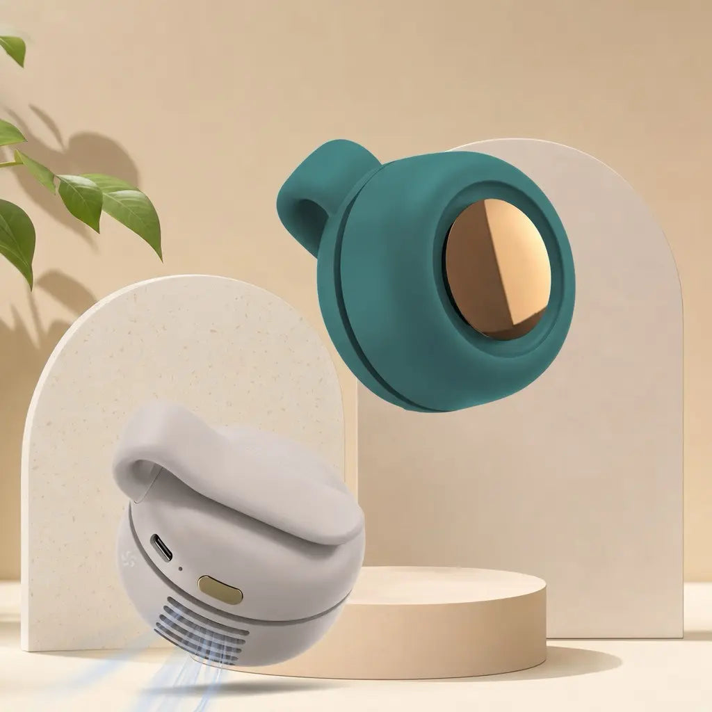 Portable Silent Mini Bladeless Electric Fan,Adjustable 3-Speed Suspended Waist Fans,Phone Cooling Fan,Personal Fan,Rotating Bodyfan Suitable for Outdoor Travel,Fathersdaygift,Rechargeable Personal Fan,Handheld Turbo Fan,Perfect Gift